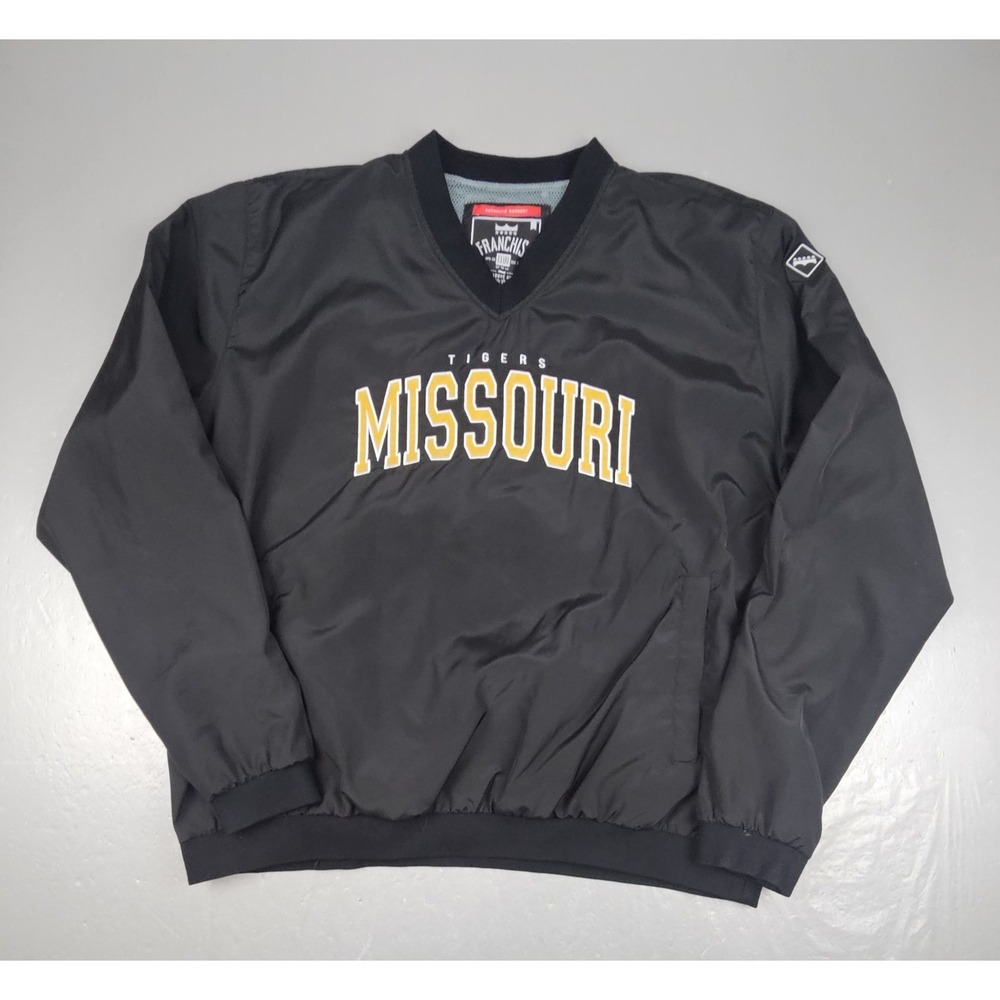 Franchise Club Missouri Tigers Mizzou Pullover Mens XXXL Y2K Windbreaker Jacket